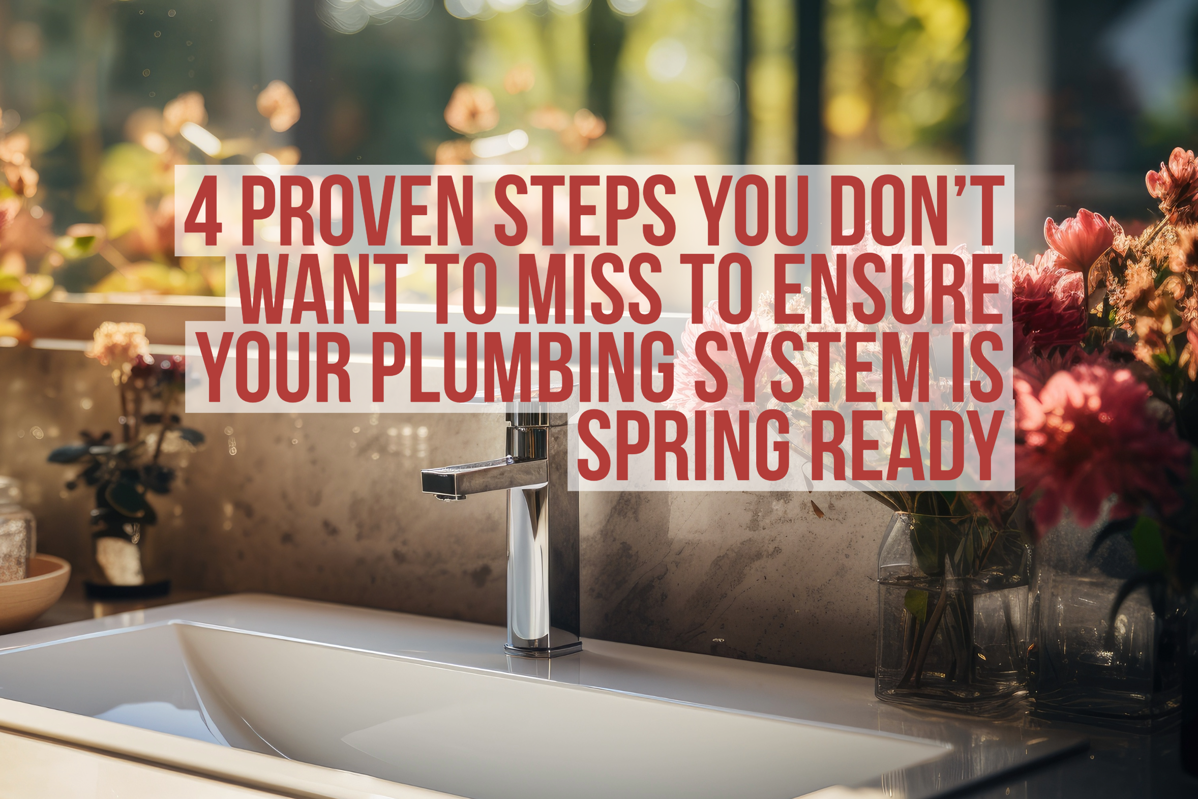 Steps to getting your plumbing system ready for the spring!